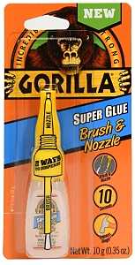 Gorilla Super Glue Brush & Nozzle 10g