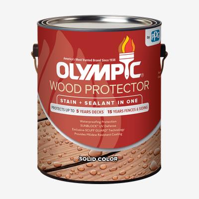 OLYMPIC WOOD PROTECTOR STAIN + SEALANT SOLID  3.78L