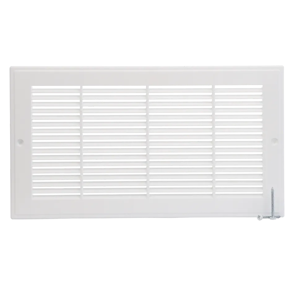 30" x 6" Baseboard Return Air Grill, White