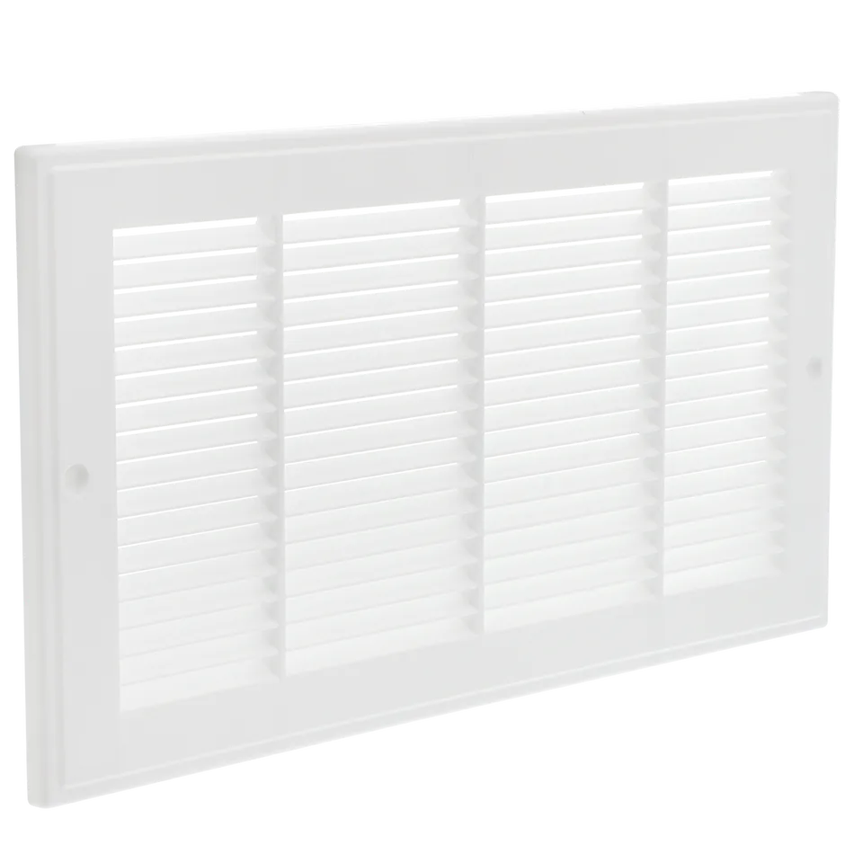 30" x 6" Baseboard Return Air Grill, White
