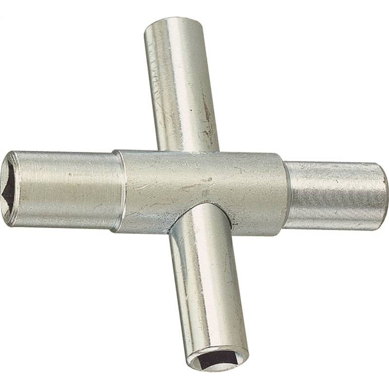 1/4" 9/32" 5/16" 11/32" 4-Way Silcock Key