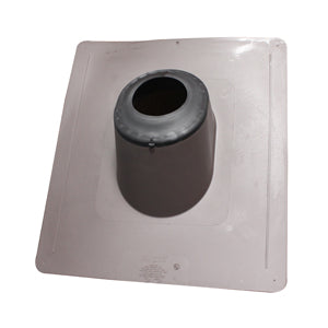 16.2"x16.2" Duraflo Pipe Flange Roof Flashing,Thermoplastic, Brown