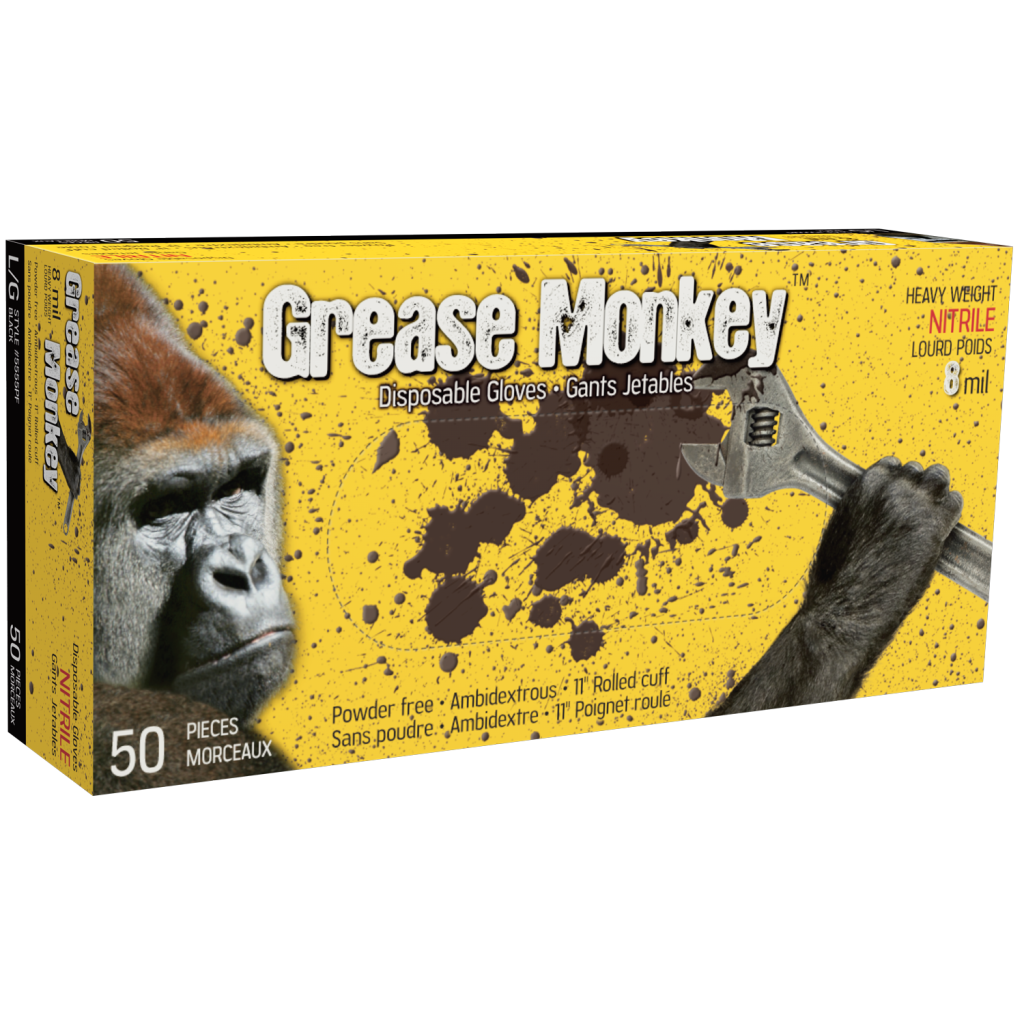 GREASE MONKEY 8 MIL NITRILE - XLARGE