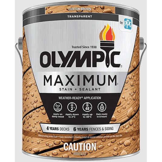 OLYMPIC MAXIMUM STAIN + SEALANT IN ONE TONER 3.78 L
