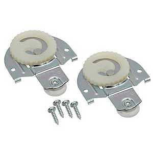Dual Offset Door Hanger, Metal, For: 3/4 to 1-3/8 in Door Panels