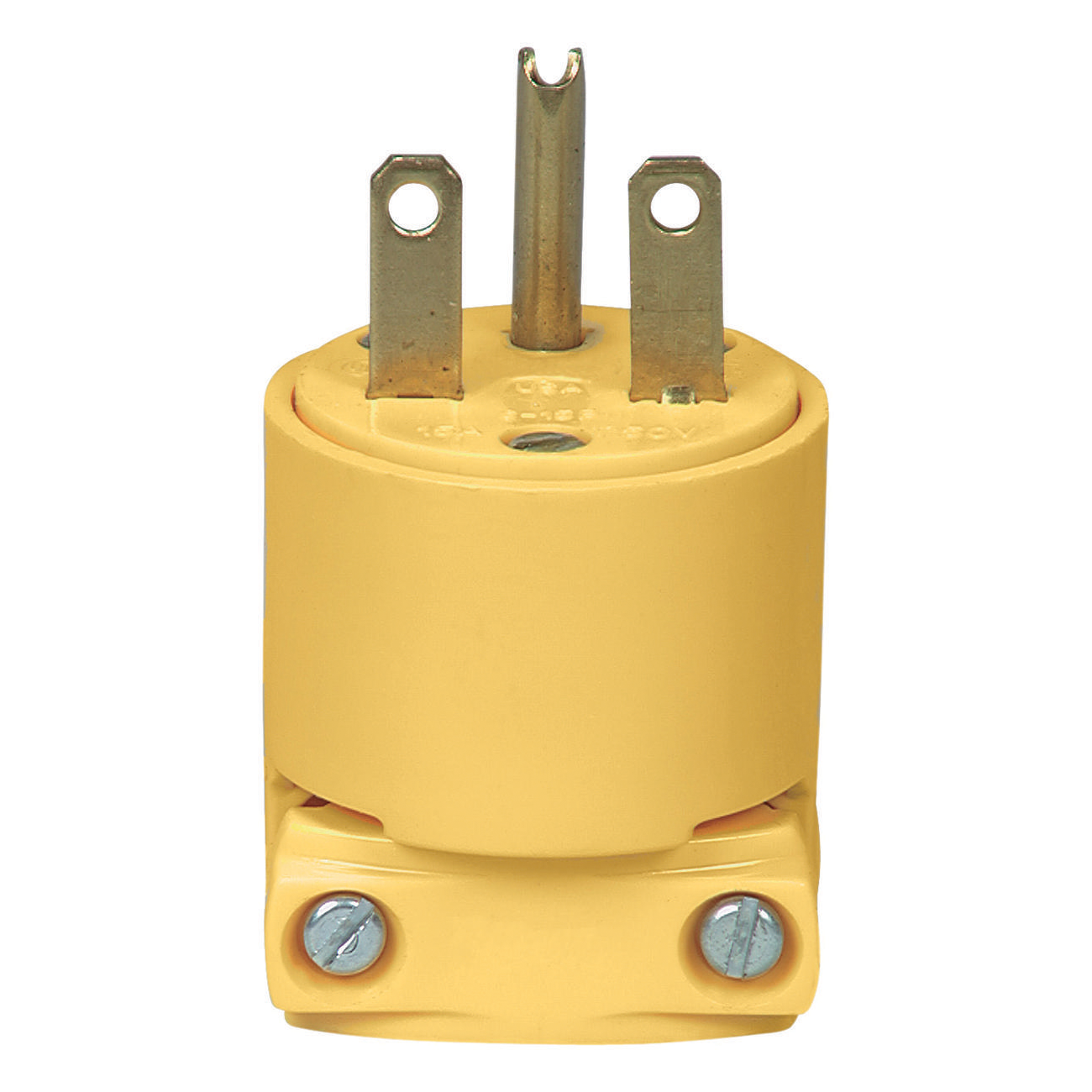 PLUG 6-15R NEMA VNYL YEL 250V