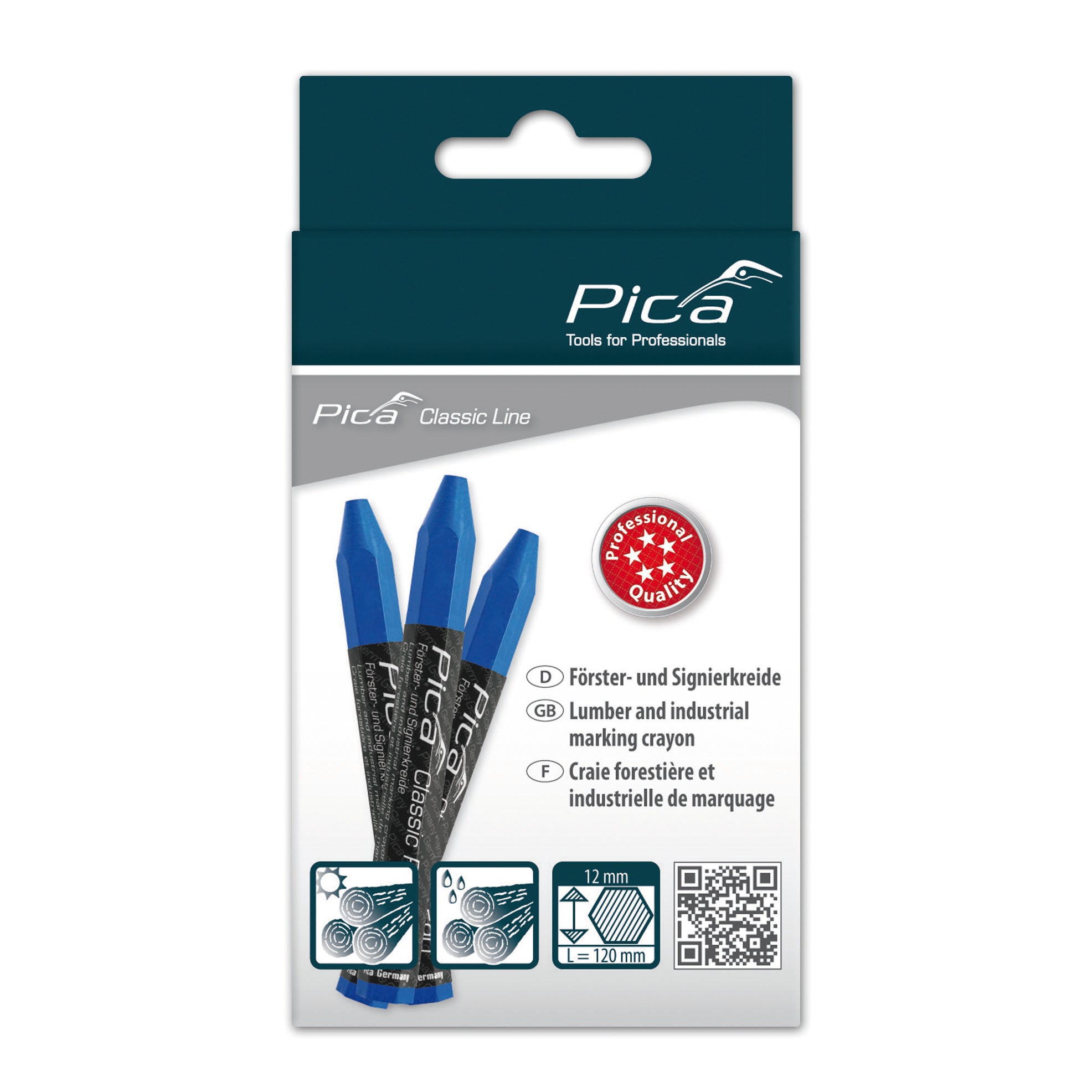 Pica Pro Lumber Crayon, Blue