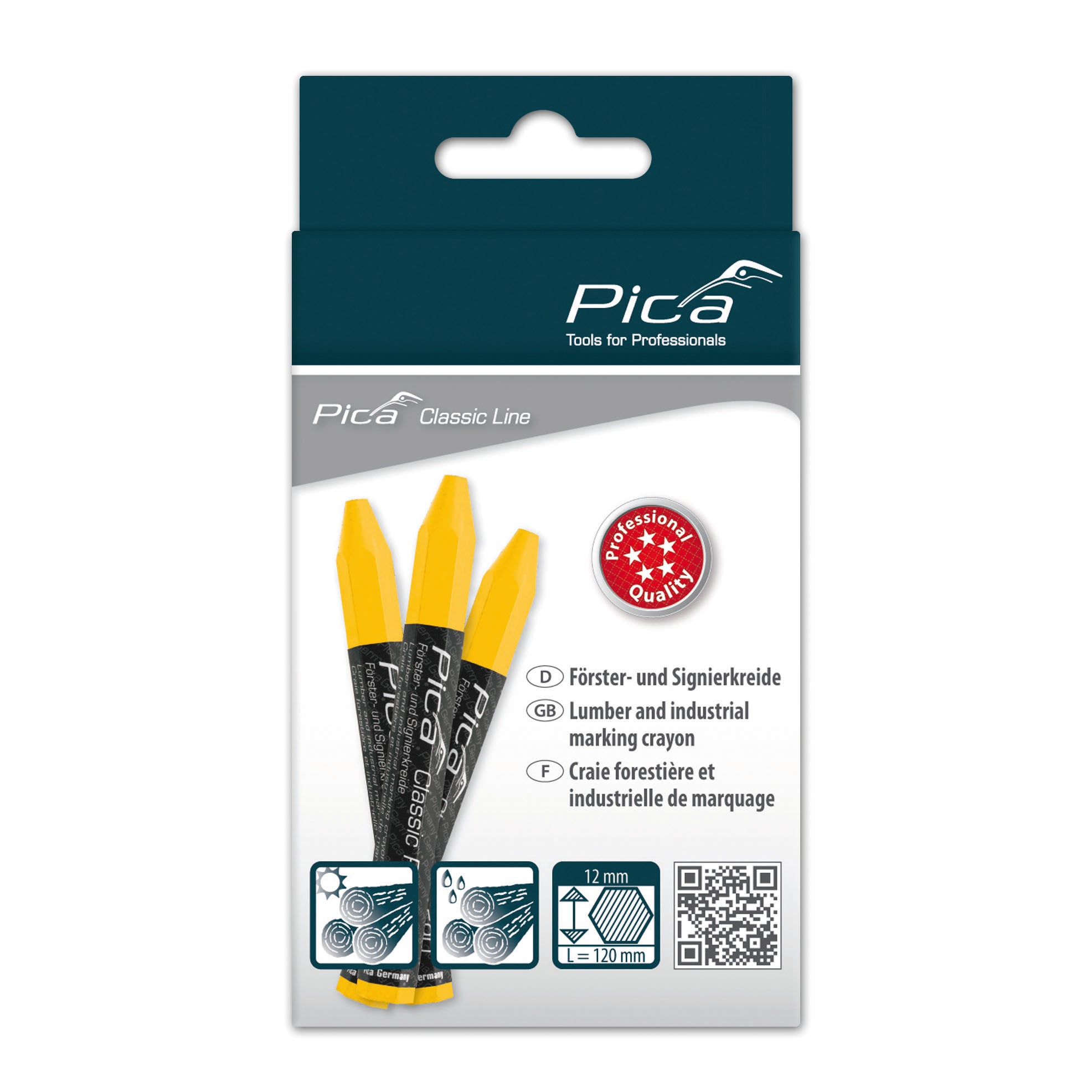 Pica Pro Lumber Crayon, Yellow