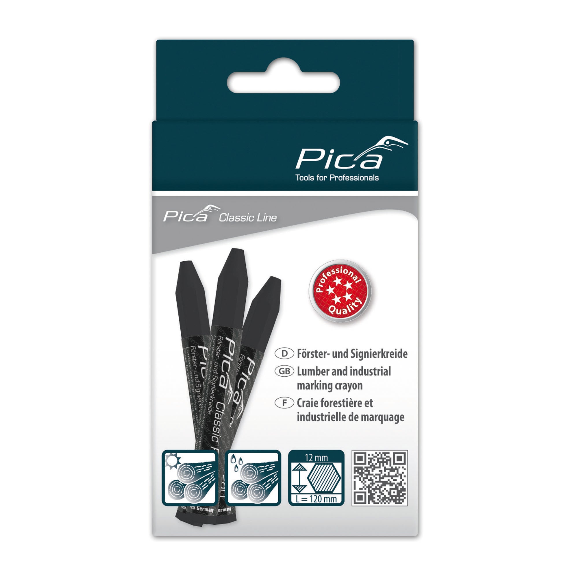 Pica Pro Lumber Crayon, Black