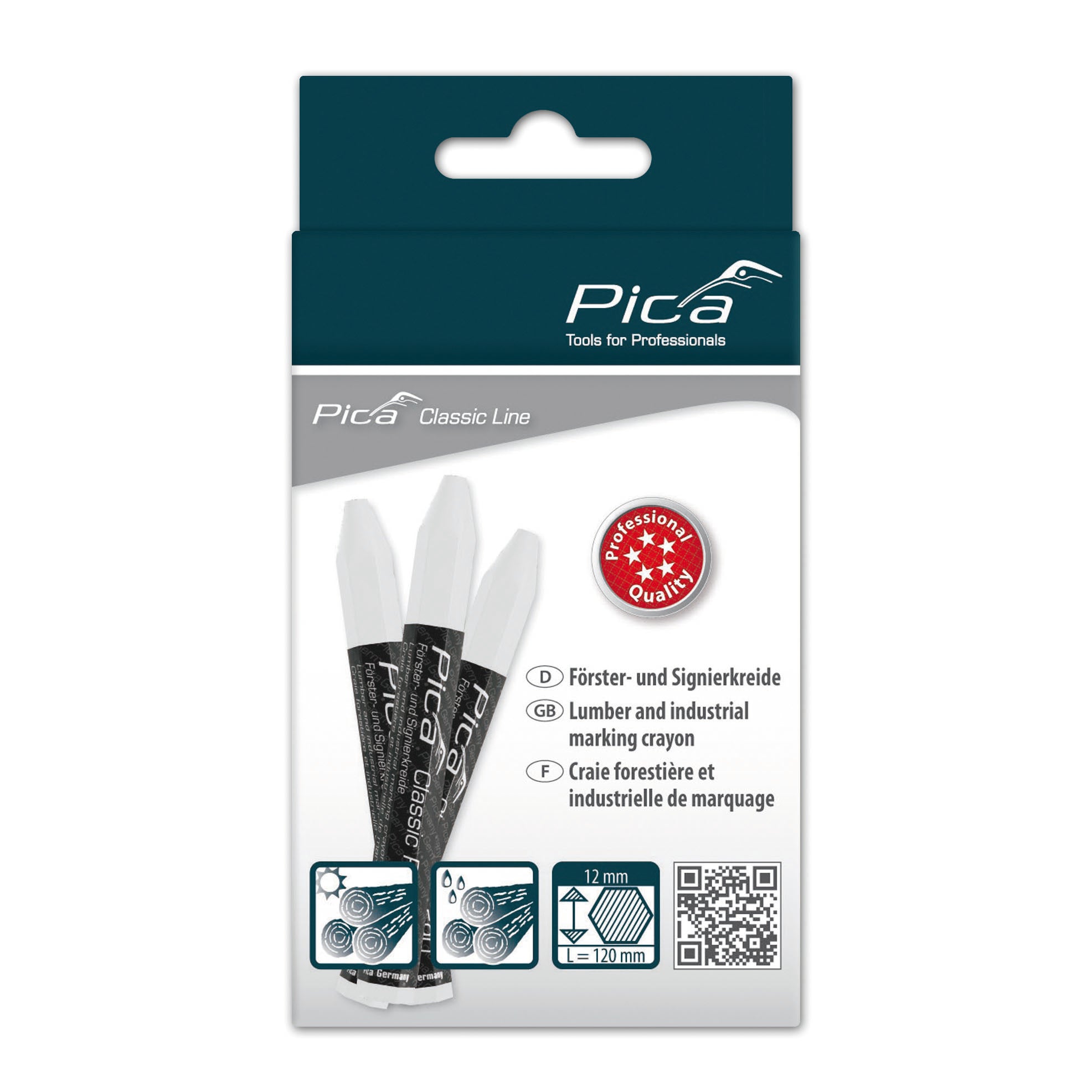 Pica Pro Lumber Crayon, White