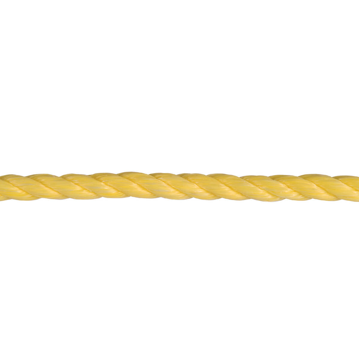 3/8"x50' Twisted Polypropylene Rope, Yellow