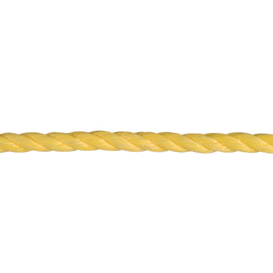 3/8"x100' Twisted Polypropylene Rope, Yellow