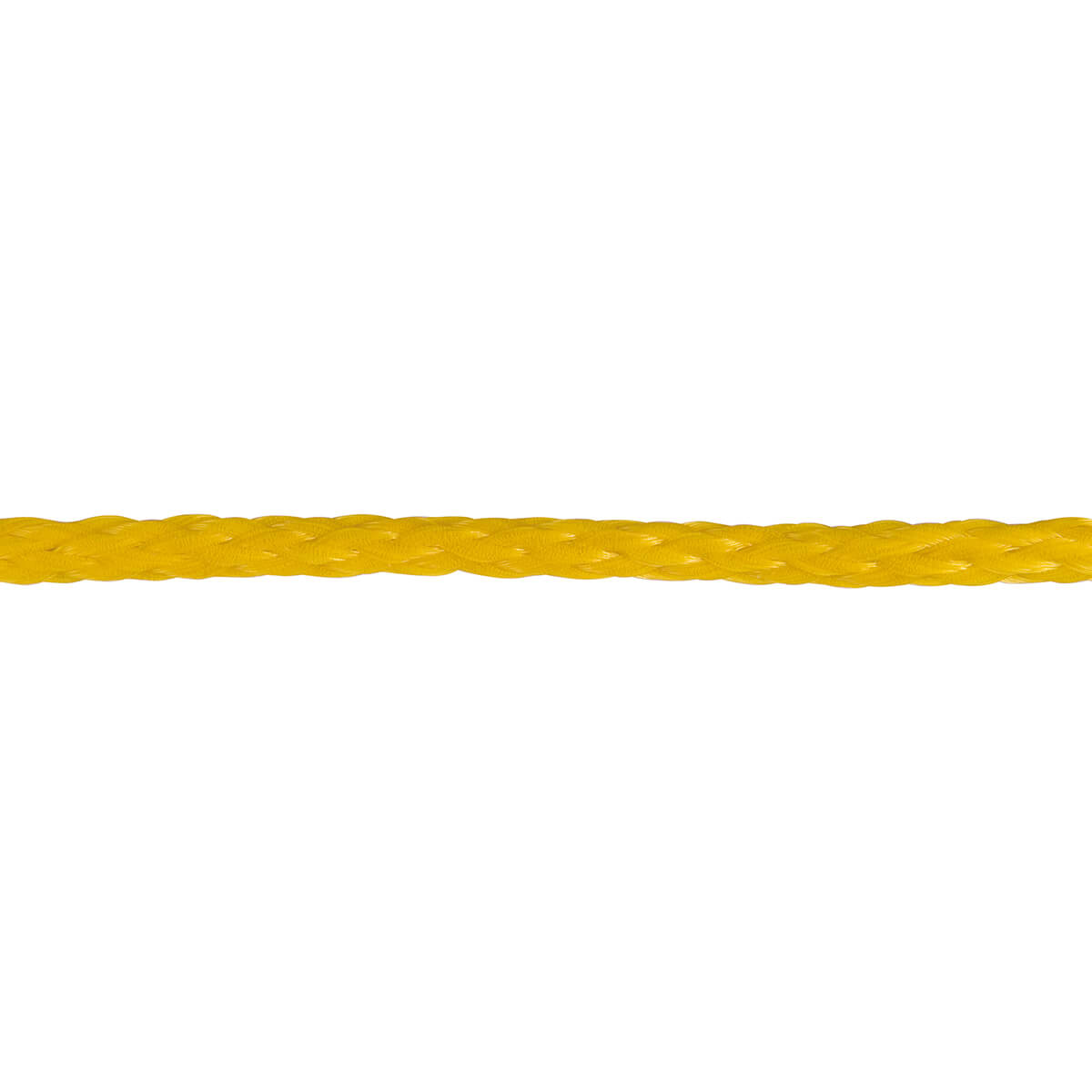 1/4"x100' Hollow Braided Polypropylene Rope, Yellow