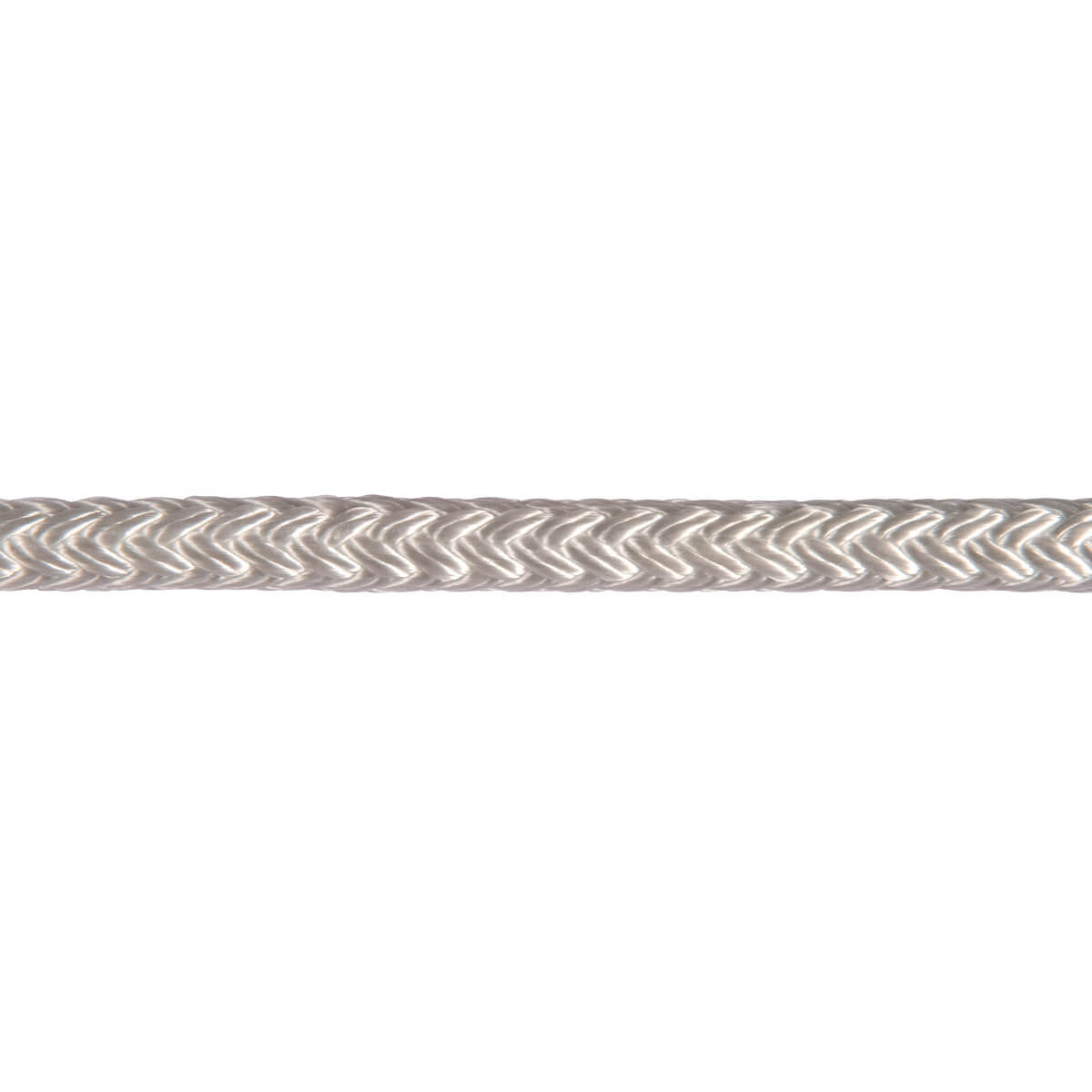 3/16"x100' Diamond Briaded Nylone Rope, White