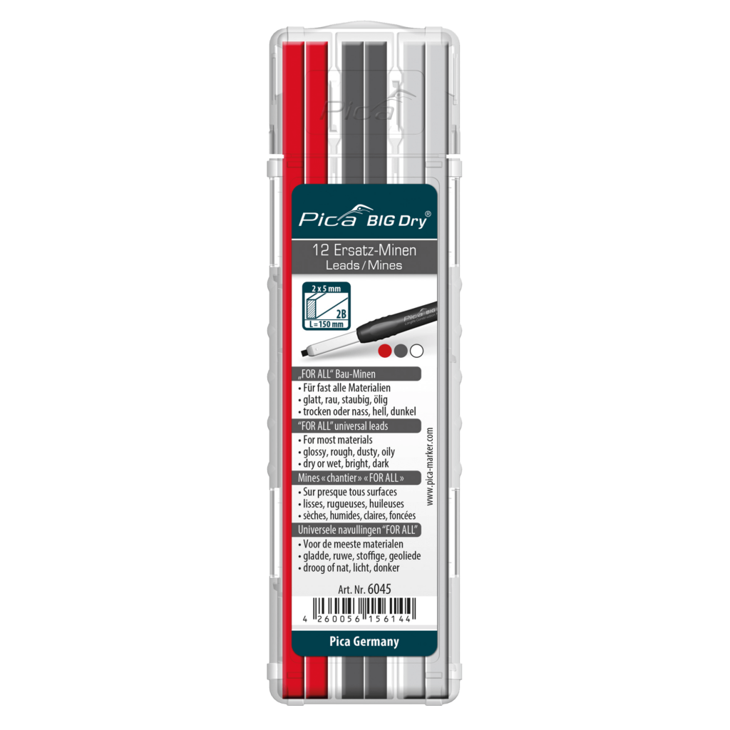 Pica BIG Dry Longlife Construction Marker Universal Color Mix Refill (12/Pack)