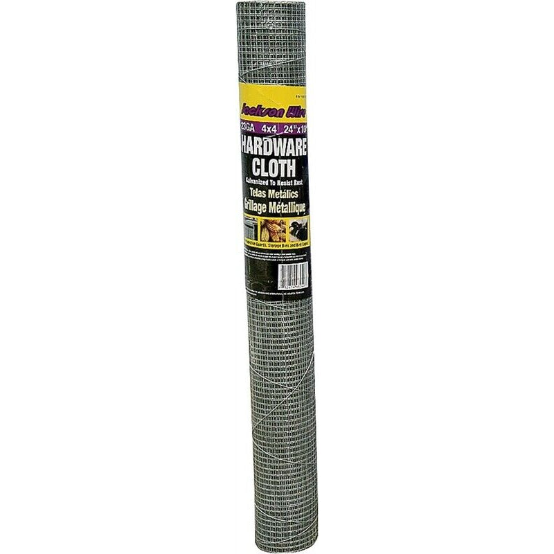 1/4"x24"x10' Hardware Cloth, Galvanized