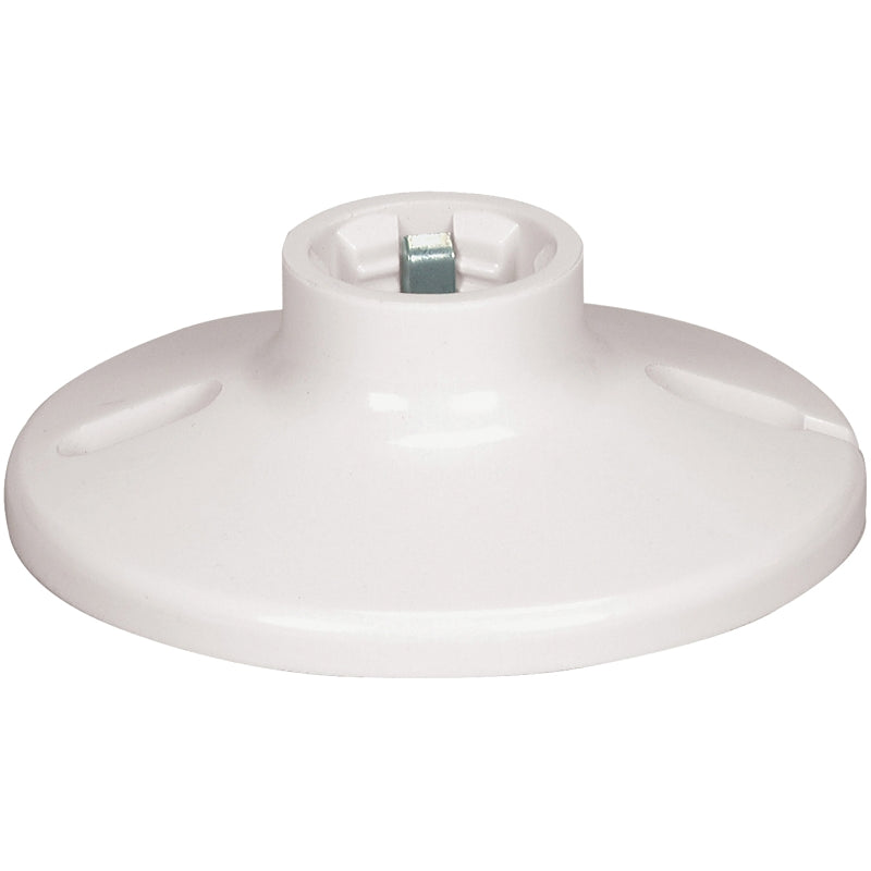 4" Lampholder Plastic, White