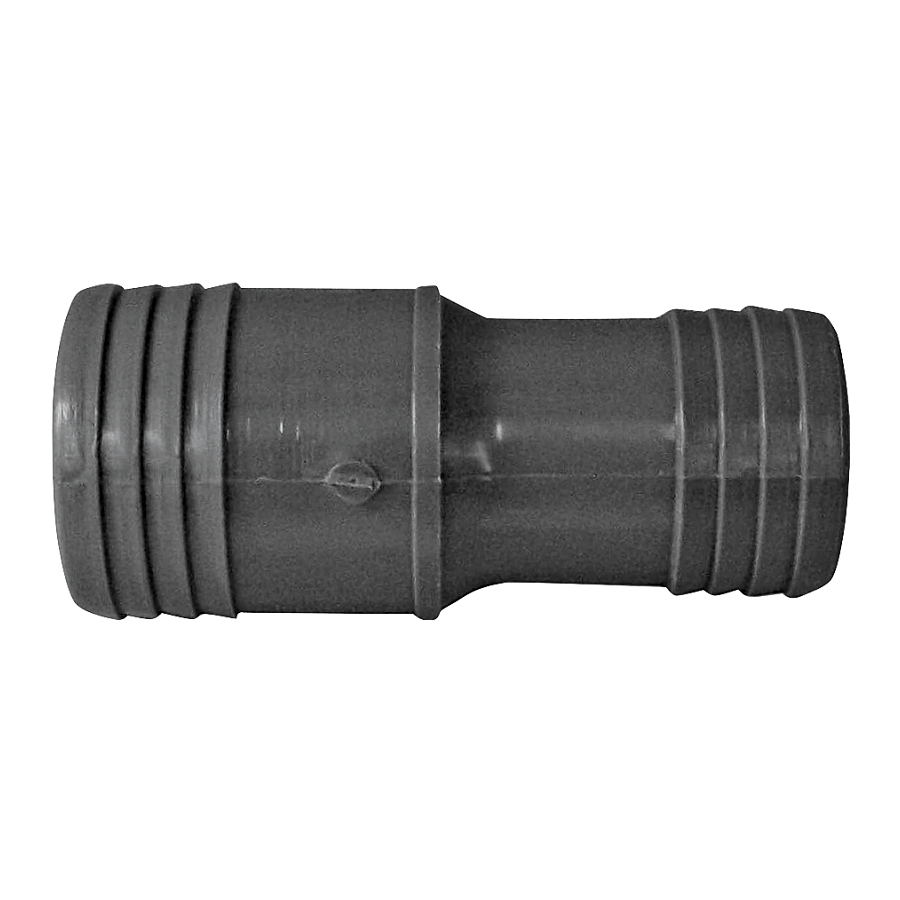 1-1/2"x1-14" Polyethylene Insert Reducing Coupling, Gray