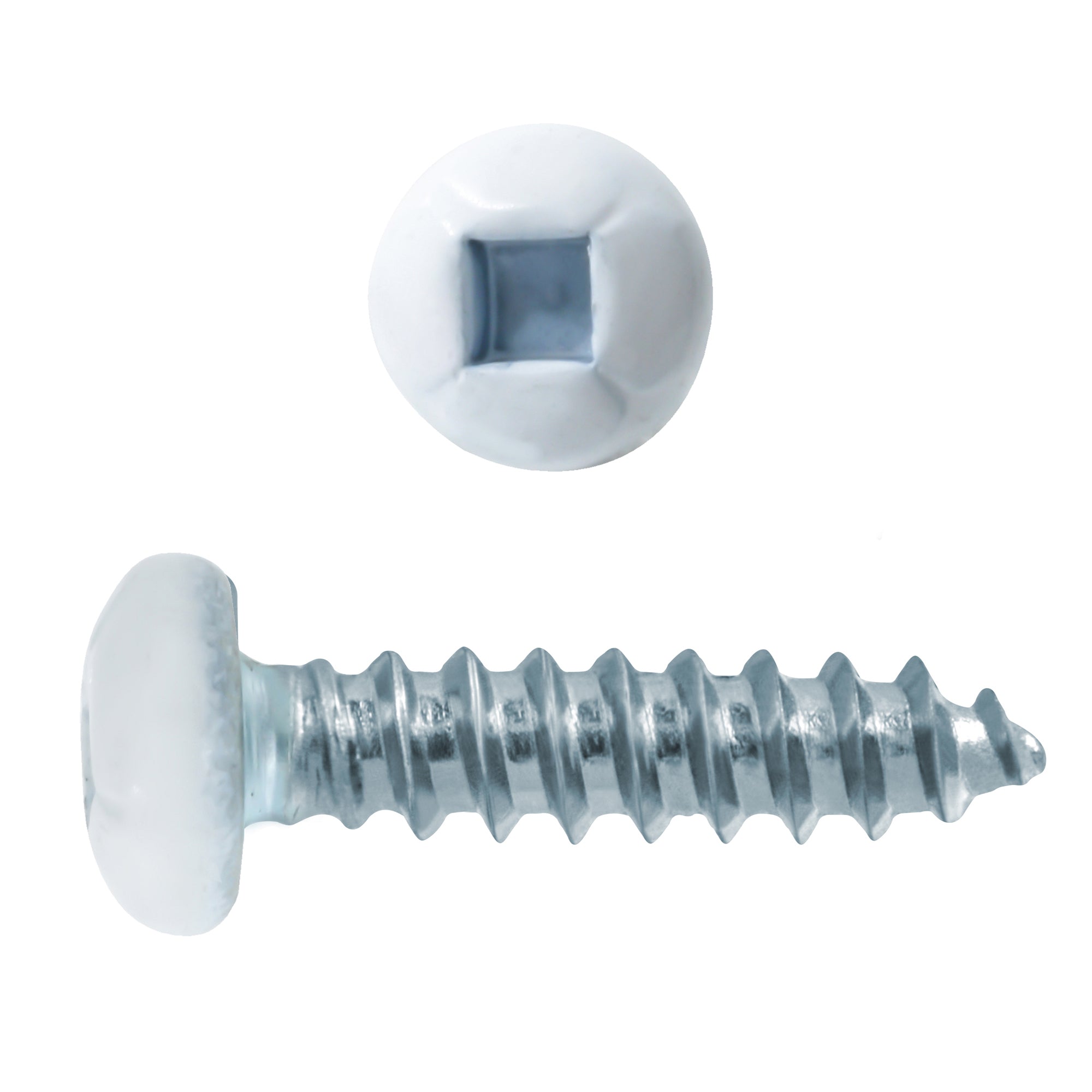 6x5/8 Panhead Soffit Screws, Painted White (100 Pieces)