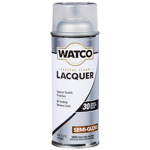 Watco Super Clear Finish Lacquer, Semi-Gloss Clear, 319 G