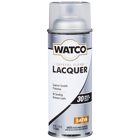 Watco Super Clear Finish Clear Lacquer In Satin Clear, 319 G Aerosol