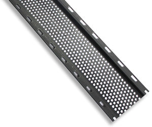 Canplas Duraflo Soffit Strip Vent - Black - Plastic -8 ft L x 2.40-in