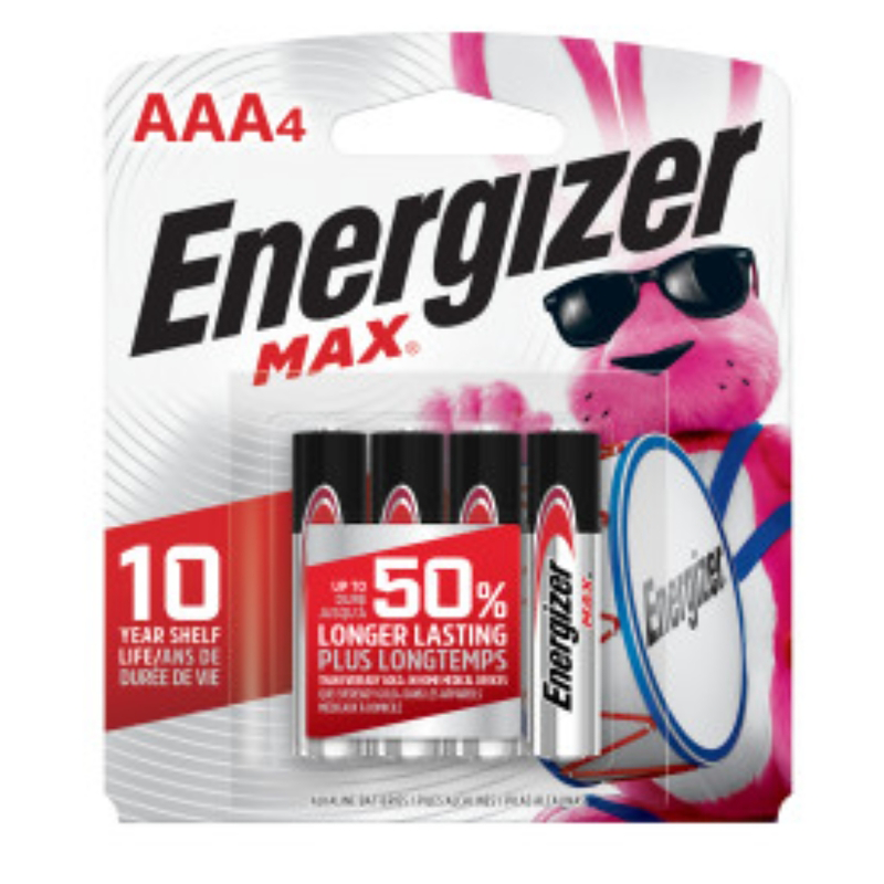 BATTERY MAX AAA ALKALINE 4/PK