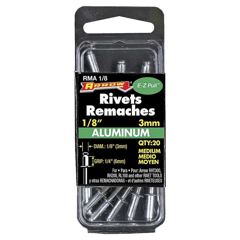 1/8"x1/4" Medium Aluminum Rivet (20/BX)