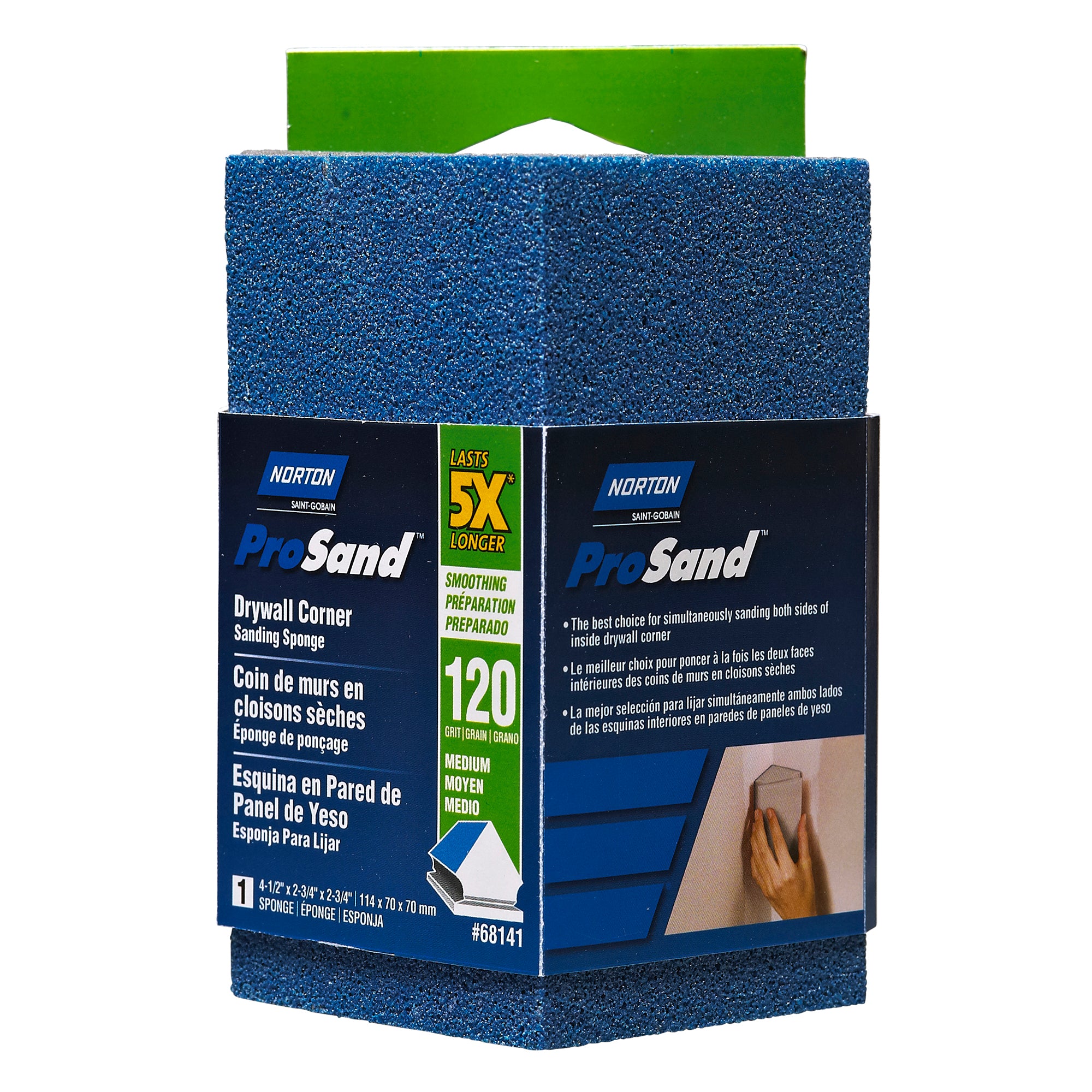 ProSand Medium 120 Grit Corner Sanding Sponge