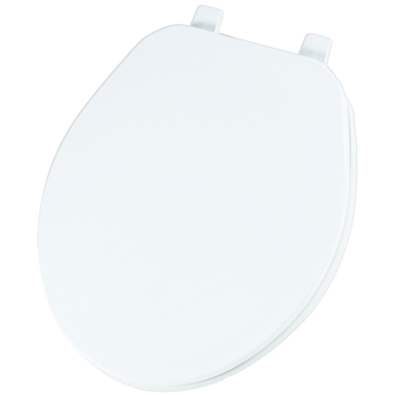 TOILET SEAT RND PLASTIC WHITE