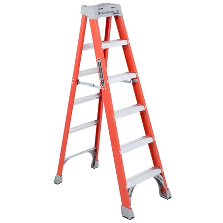 Lite 6-Feet Fiberglass Stepladder Grade 1A(300 lbs)