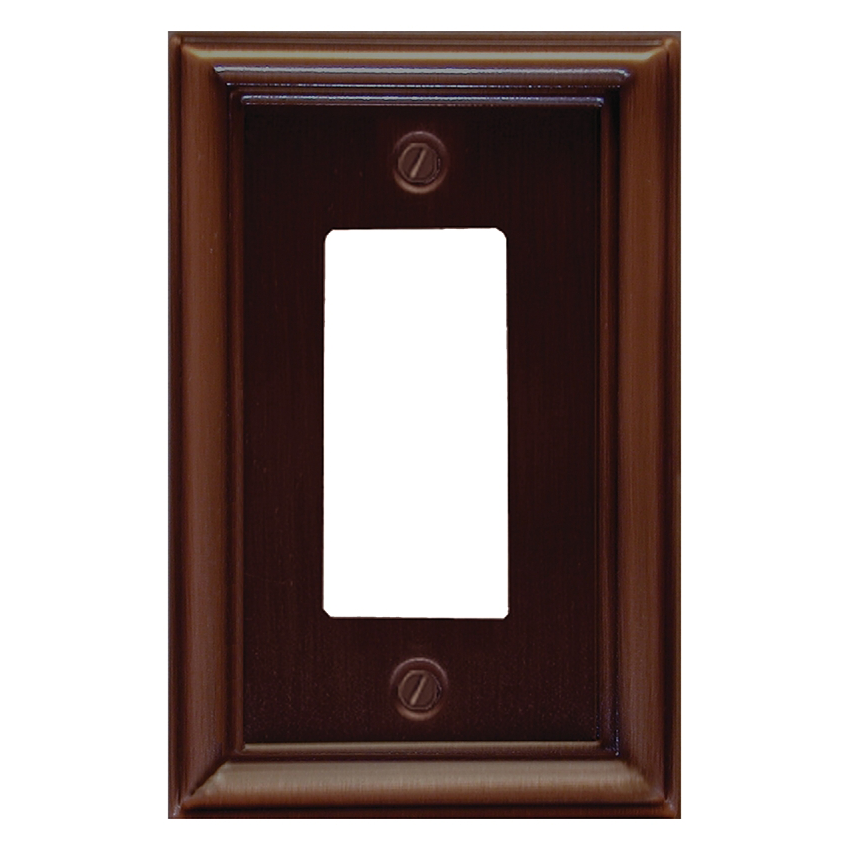 1 Gang Decorator Wall Plate, Oil Rubbed Bronze