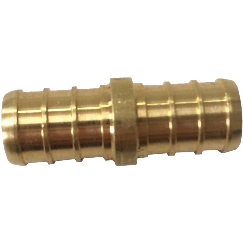 3/4" Pex Pipe Insert Coupling, Brass