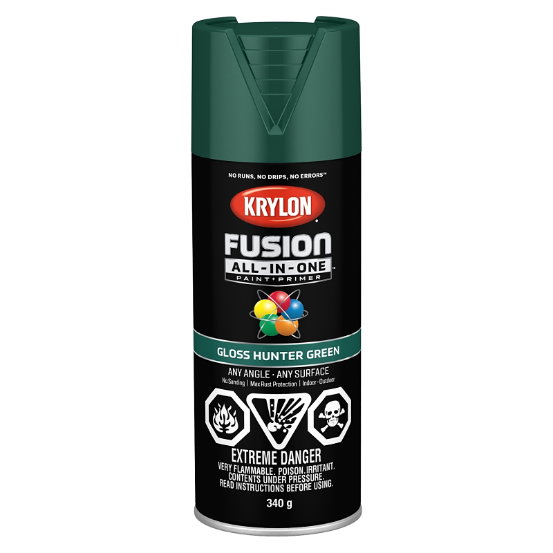 Fusion All-in-One Spray Paint, Gloss Hunter Green 12OZ