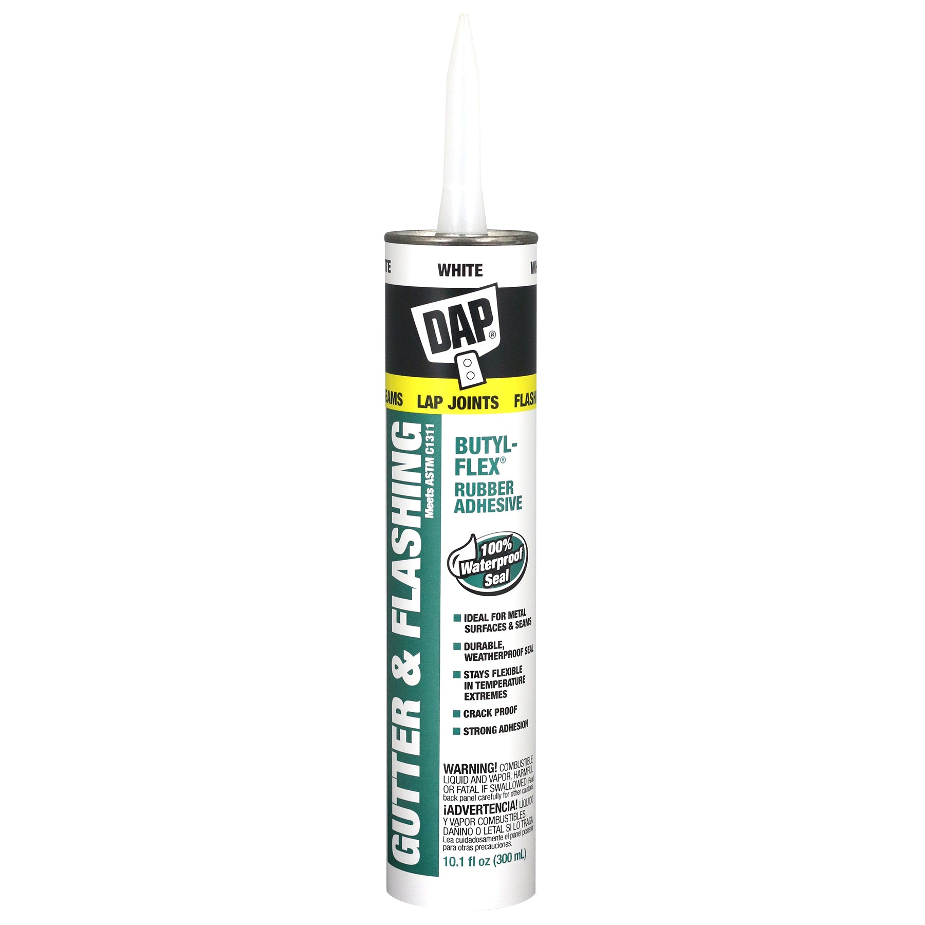 DAP BUTYL-FLEX Gutter & Flashing Sealant WHITE 300 ML