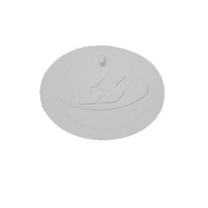 4-1/2" Flat Stopper Plug, White