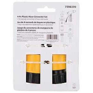 Male and Female Plastic Hose Connector Set