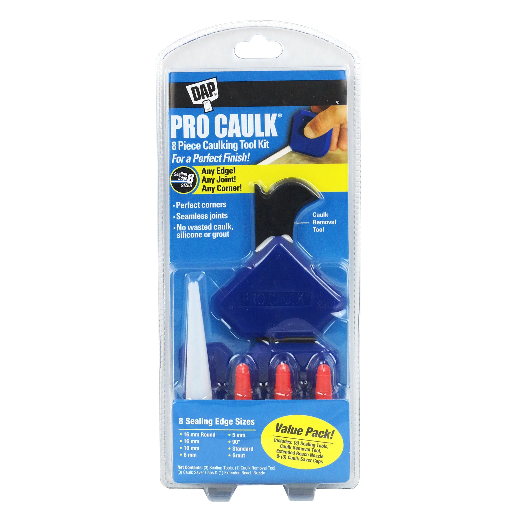 DAP PRO CAULK   8 Piece Caulking Tool Kit BLUE 1 EA