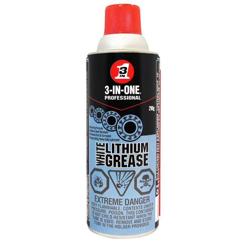 290g 3-in-1 Aerosol Lithium Grease, White