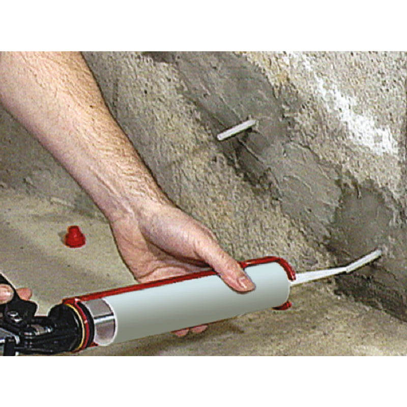 Bomix Injectec-R Urethane Injection Repair Kit for Concrete Foundation - 4.4-lb - Grey