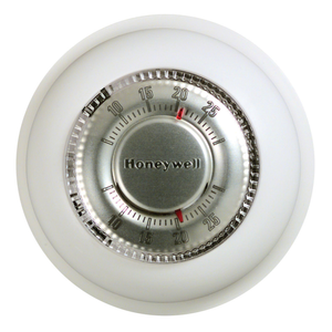 Round Manual Thermostat, White