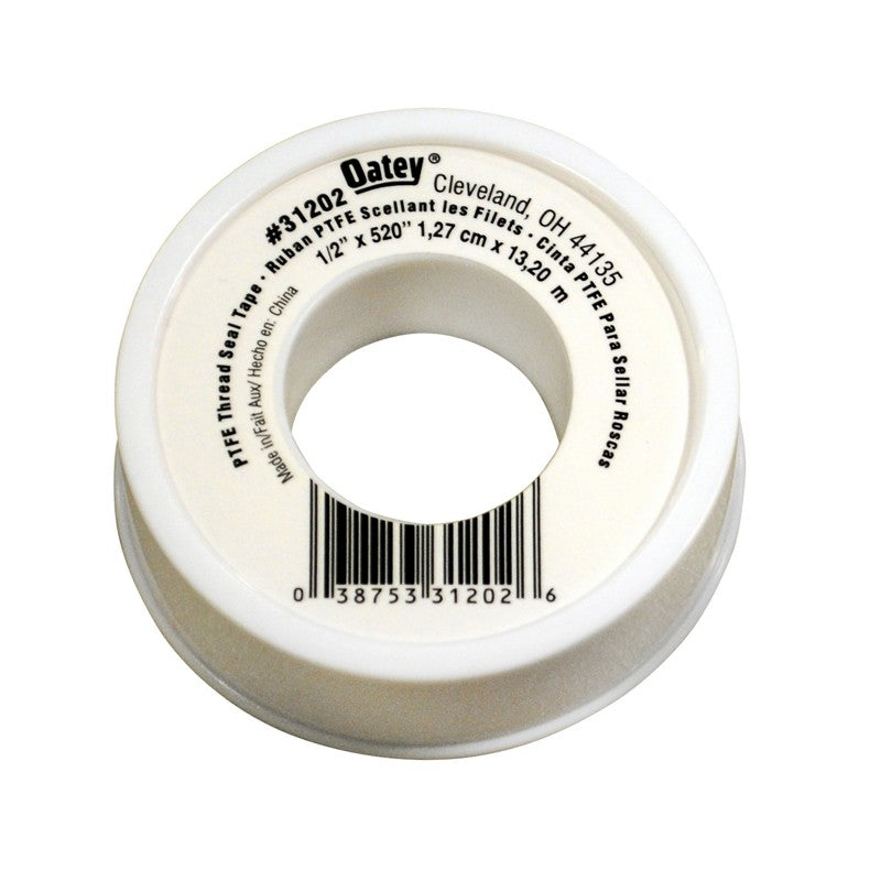 1/2"x520" PTFE Thread SealTape, White