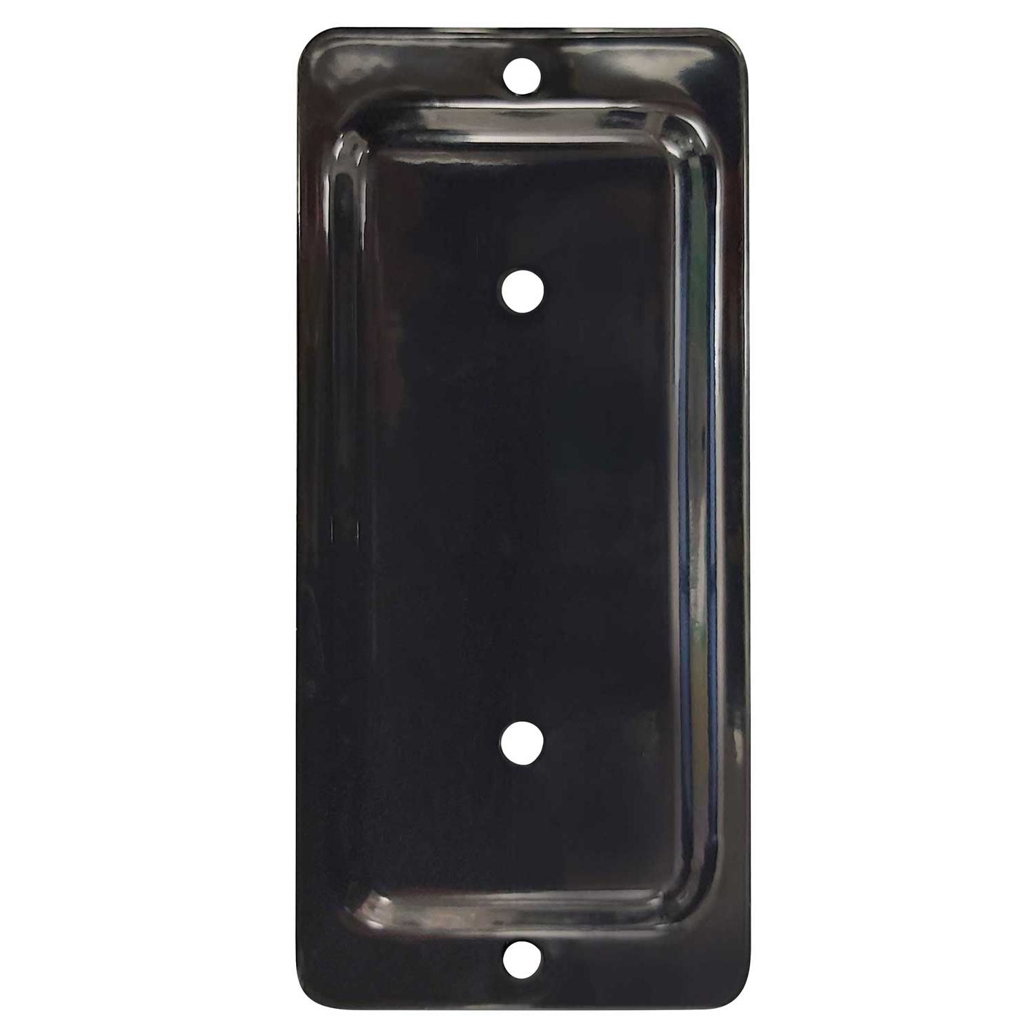 2"x4" Pylex FIXPLAK Plate, Black