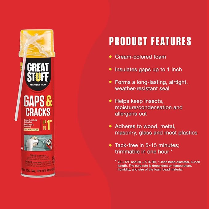 20oz Gaps & Cracks Insulating Foam Sealant