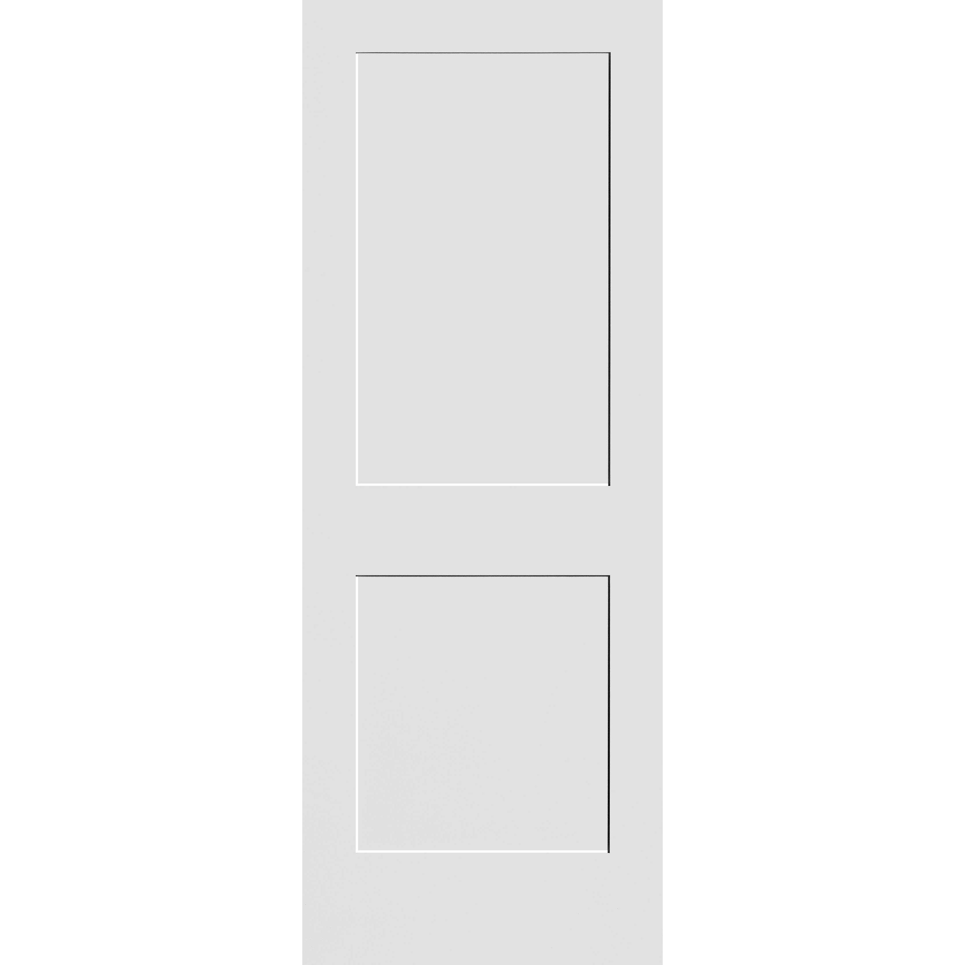 24"x80" #8402 MDF Shaker Panel Interior Door, Primed