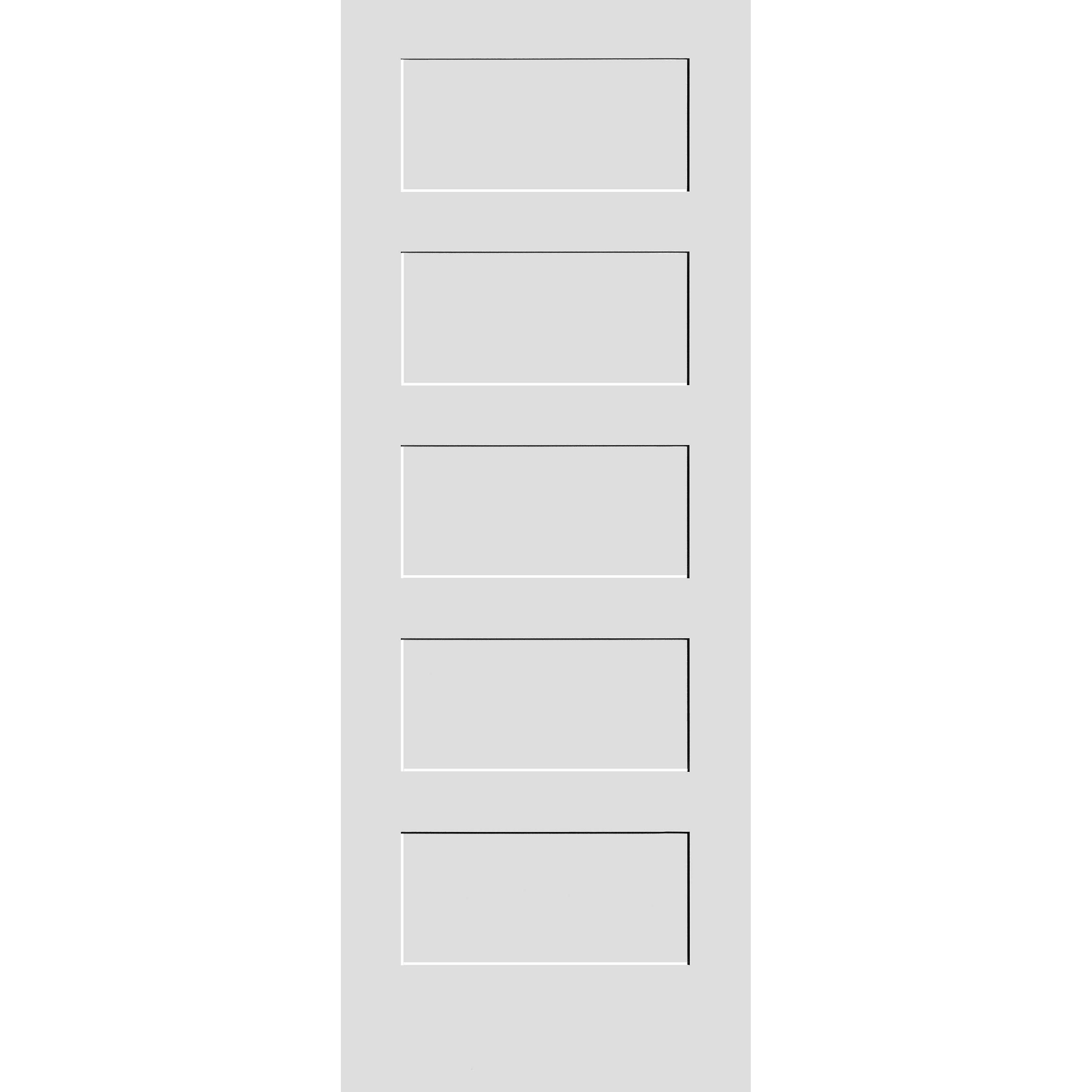 30"x80" #8405 MDF Shaker Panel Interior Door, Primed