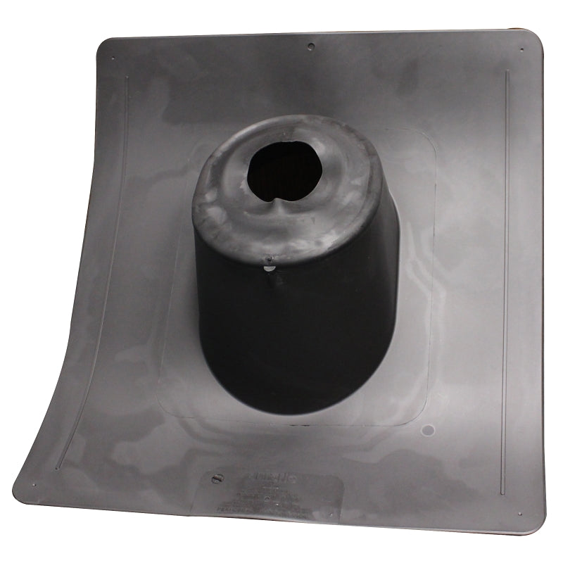 DURAFLO Pipe Flange Roof Flashing - Thermoplastic - Black - 16.2-in L x 16.2-in W