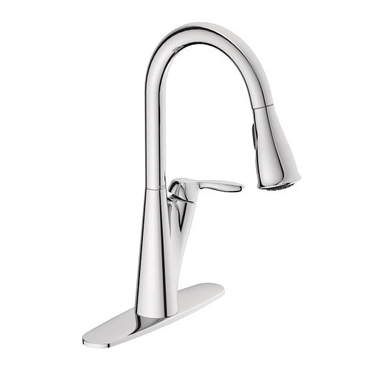 Harlon Chrome One-Handle High Arc Pulldown Kitchen Faucet
