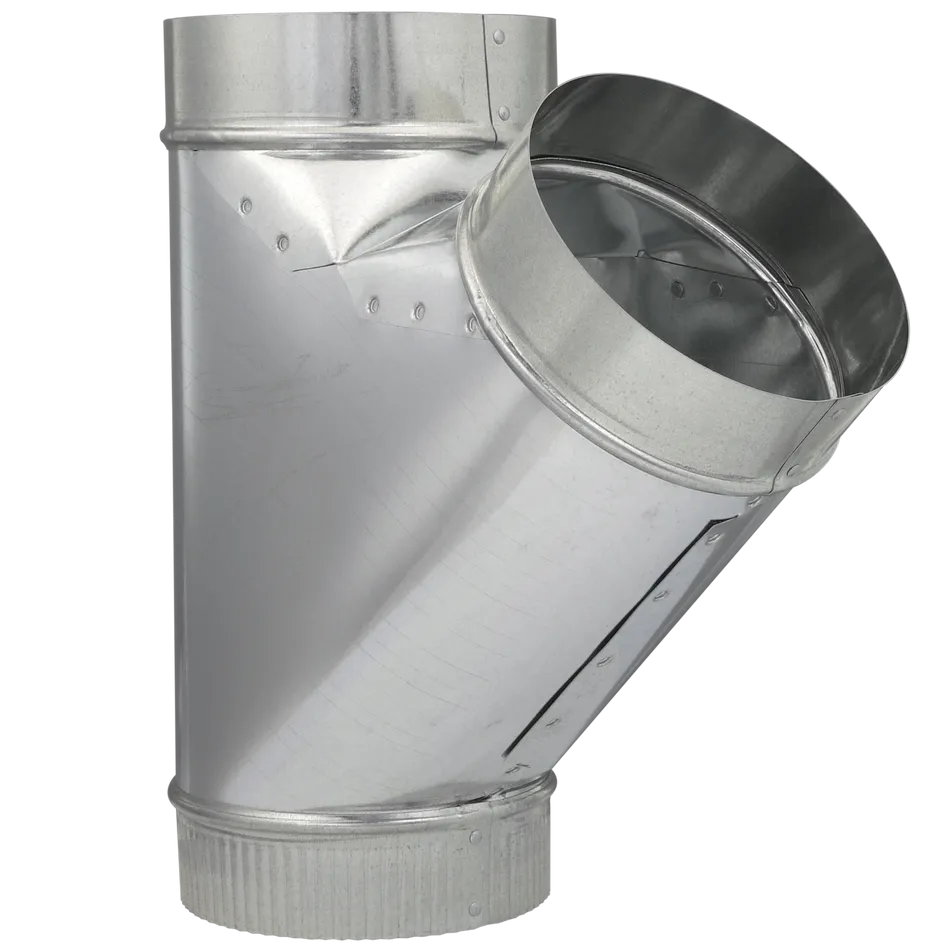 4" x 4" x 4" Full Flow Wye Galvanized