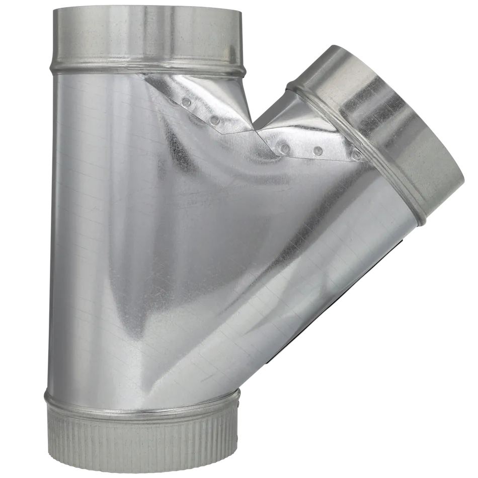 5" x 5" x 5" Full Flow Wye Galvanized